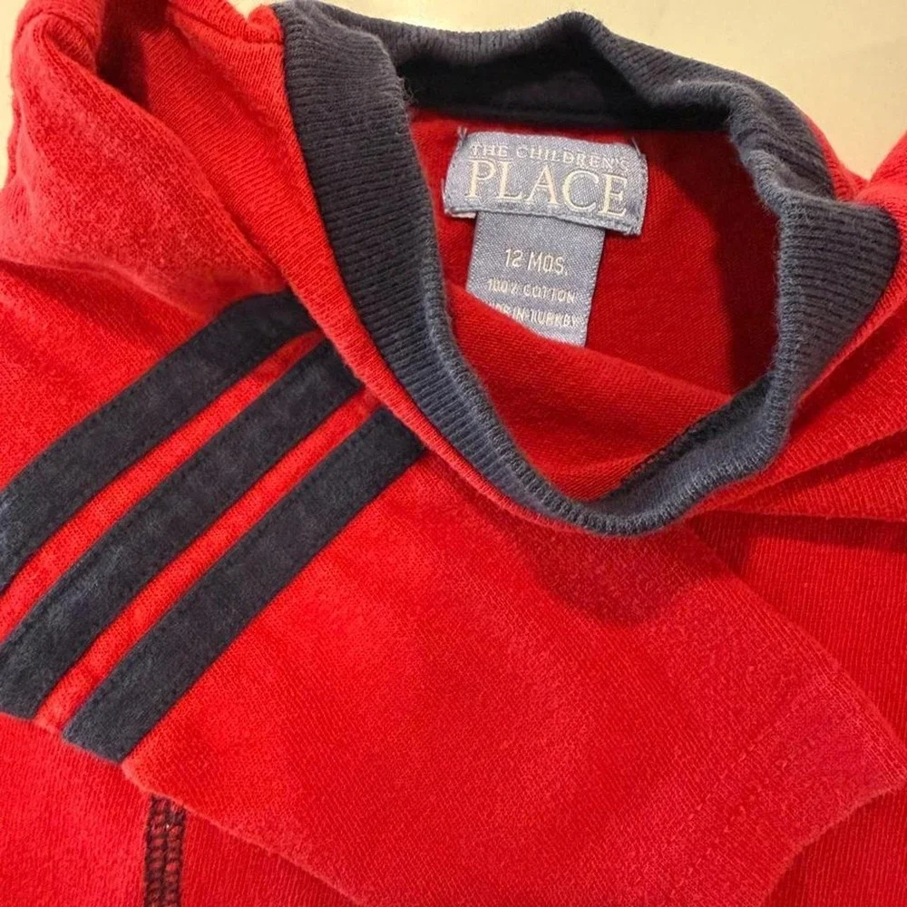 Y2K red baby fall long sleeve